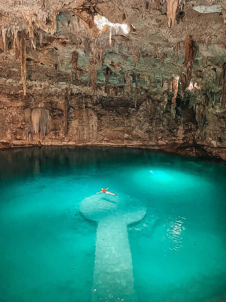Driving Through Mexico - Enjoying A Swim In A Cenote